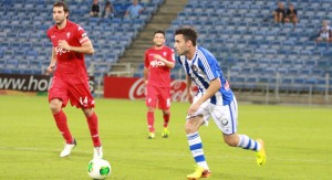 Gallegos ya tuvo minutos en el partido de la Copa del Rey. / Foto: Josele Ruiz.