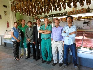 El delegado, en la Unión Alosnera.