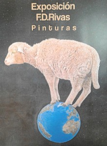 Cartel de la actual exposición de Domínguez Rivas.