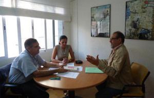 Reunión de representantes de Facua con el presidente del CES.