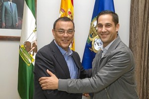 Firma del convenio en Diputación. 