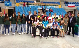 Los vencedores en el Gran Premio de Santander de bádminton.