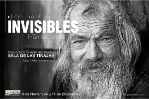 Invitación para la inauguración de 'Invisibles'.