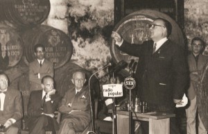 Montero Galvache, en un acto en 'El Lobito' de Moguer. / Foto: gadairainformación.