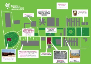 Mapa de las diferentes actividades. 