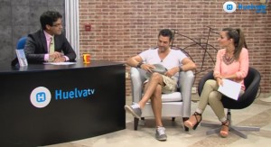 Javier Mora también pasó por el plató de Huelva TV.