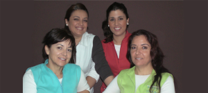 Elena de Vicente junto a las otras tres profesionales del Centro de Fisioterapia Stella Maris.