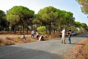 Rodaje de una de las escenas del corto 'Paramnesia'.