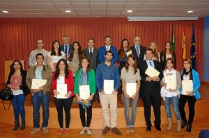 Los alumnos galardonados con el Premio Sapere Aude.