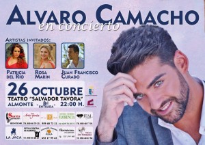 Álvaro Camacho actúa este sábado, 26 de octubre, en Almonte.