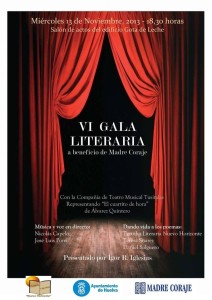 Cartel de la Gala Literaria. 