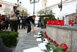 Acto contra la violencia de género en Cartaya el pasado año. 