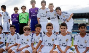 Equipo alevín del Real Madrid.