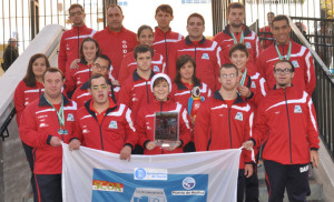 Los representantes del Coda, que han brillado en el Andaluz de Natación en Granada.