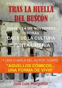 Cartel de la presentación del libro. 