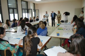 Inauguración del curso para educadores. 