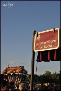 Los recientemente inaugurados jardines 'Virgen del Rocío'.