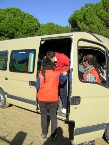 Una de las actividades en  Doñana. 