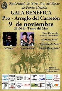 Cartel anunciador de la gala. 