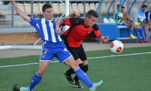 Tomás Girón, uno de los jugadores del filial que se entrenó con el primer plantel. / Foto: J. Losa.