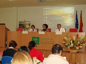 La delegada inauguró las jornadas.