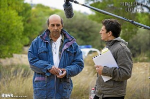 El actor, en el rodaje de 'Princesas rotas'.