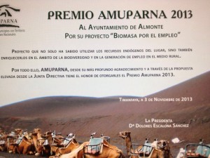 Concesión del premio. 