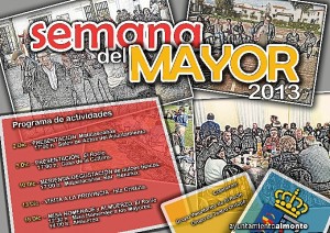 Cartel anunciador de la Semana del Mayor 2013 de Almonte.