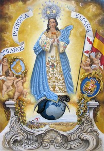 Cartel de la Inmaculada, realizado por José Luís Delgado