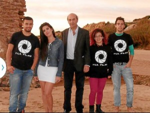 Equipo del rodaje del videoclip. 