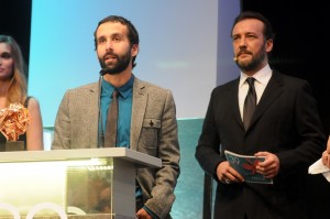 Pablo Remón, ganador Julio Alejandro en gala Festival Cine Huelva. / Foto: festicinehuelva.