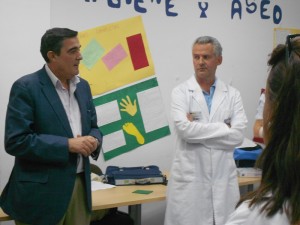 Vicente Zarza ha visitado a los alumnos. 