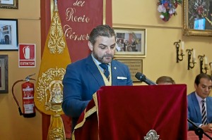 Bernabé Jiménez, hermano mayor de la Hermandad del Rocío de Córdoba.