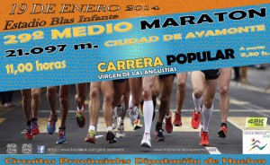 Cartel de la prueba atlética que se celebrará en Ayamonte en enero próximo.