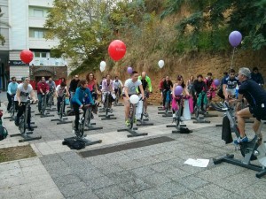 Los onubenses participaron en la actividad. 