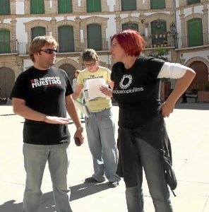 En el rodaje del cortometraje 'Tránsito', de Macarena Astorga, que ha sido pre-seleccionado para los Goya. / Foto: Macarena Astorga.