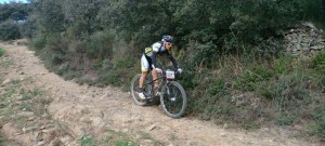 Francisco Javier Macías, ganador en Cala y, por ende, en el Circuito Provincial de BTT.