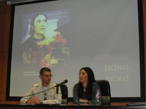 Marta Fernández durante su participación en la presentación de la película 'La sal de la Tierra'.