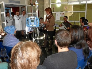 Concierto de música de cámara de la Orquesta Clásica del Sur de Portugal, en el hospital. 