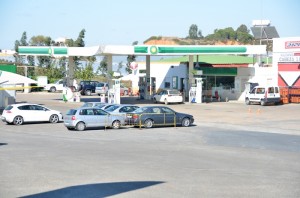 Los hechos sucedieron en la estación de servicio BP 'La Rábida' de Palos de la Frontera .