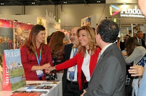 Susana Díez a su paso por la Feria británica.