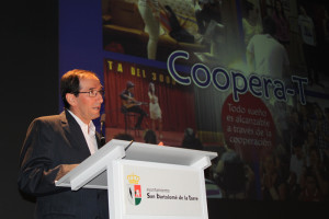 El presidente de Fedeccon, Gregorio Ojuelos, durante su intervención.