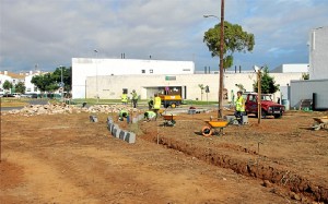 Una de las obras que se están realizando en San Juan.