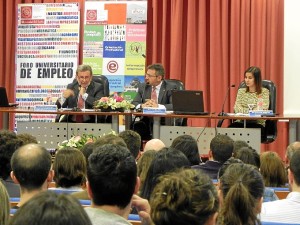 Inauguración de las Jornadas en la Onubense.