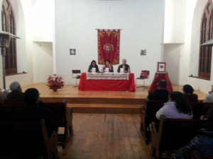 La autora leyó unos poemas de su nuevo libro. / Foto: Rocío Díaz. 