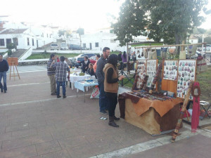 Imagen del mercadillo de Minas de Riotinto. / Foto: Rocío Díaz. 