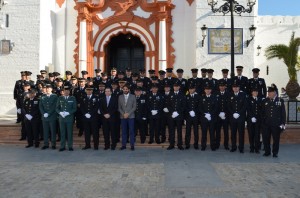 Acto de la Policía Local en la Parroquia de Almonte.