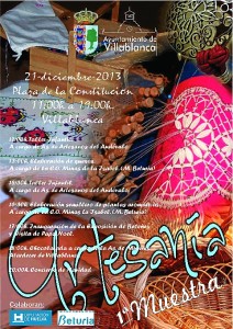 Cartel de la Feria de Artesanía de Villablanca.