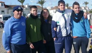 Los nadadores del CN Huelva brillaron en la prueba disputada en Portugal.