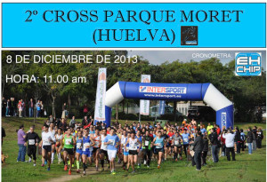 Cartel anunciador del Cross que se celebra en el parque Moret.